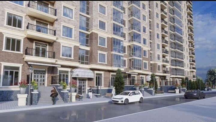 1-к. квартира, 53,6 м², 13/16 эт.