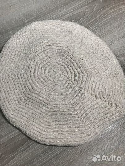 Беретка женская с рюлексом серая 80 % шесть