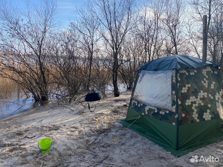 Баня палатка с панорамным окном мб-10 мобиба