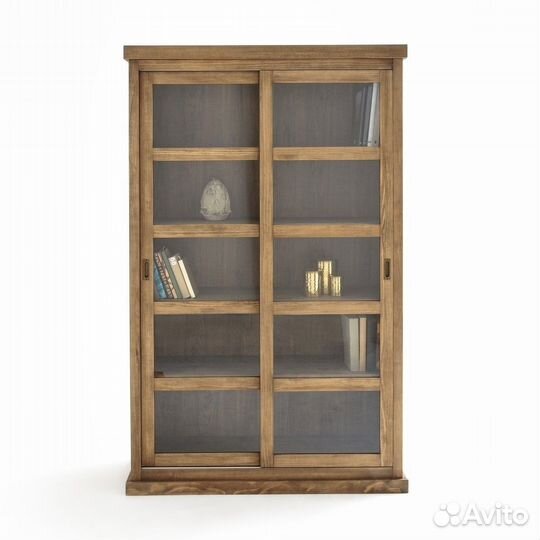 Шкаф книжный из массива дерева Сена