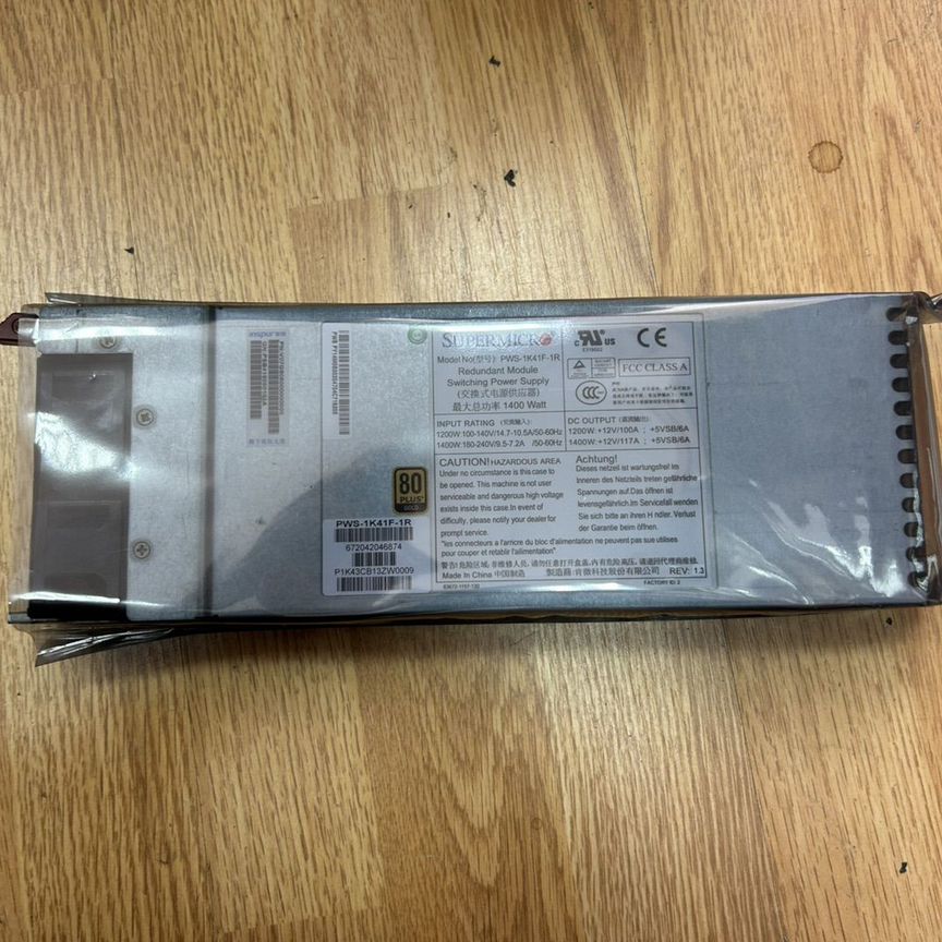 [PWS-1K41F-1R] Блок Питания Supermicro 1400w Бу Pws-1k41f-1r