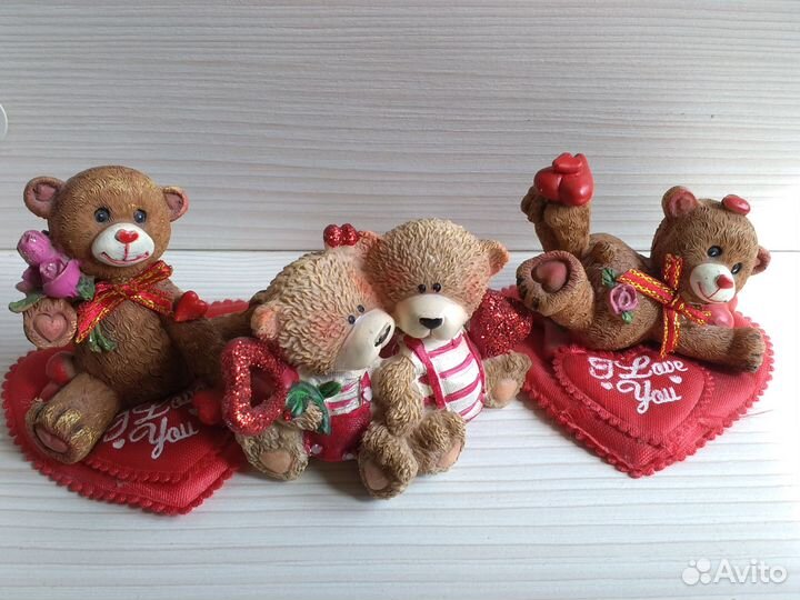 Сувениры с сердечками из полистоуна