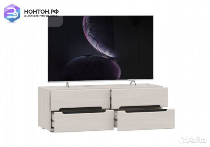 Тумба под тв Эколь сандал светлый