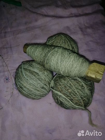 Пряжа 1 кг. Пух кавказской овчарки