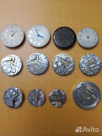 Механизмы для советских часов