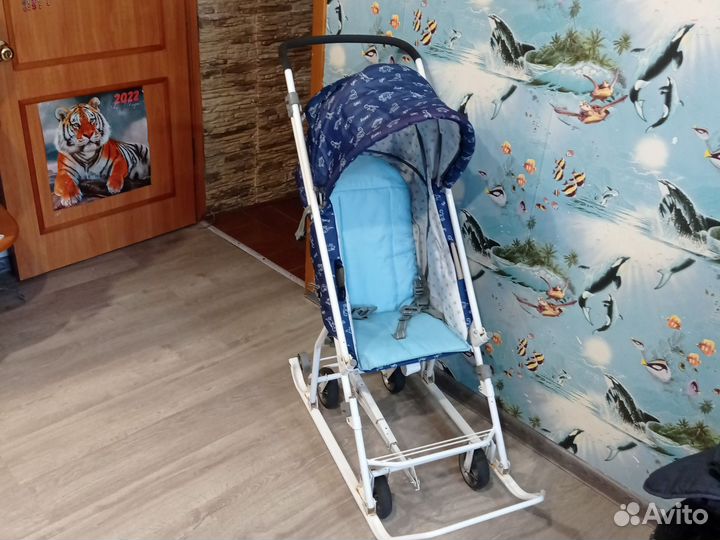Детские санки коляска бу
