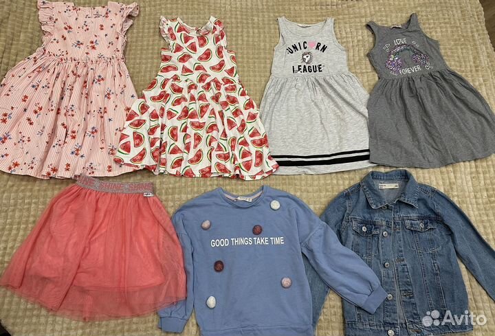 Пакет одежды 122 128 hm ostin mothercare teranova