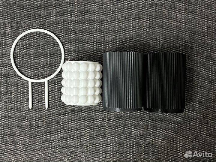 Кашпо 3 шт, опора 1 шт