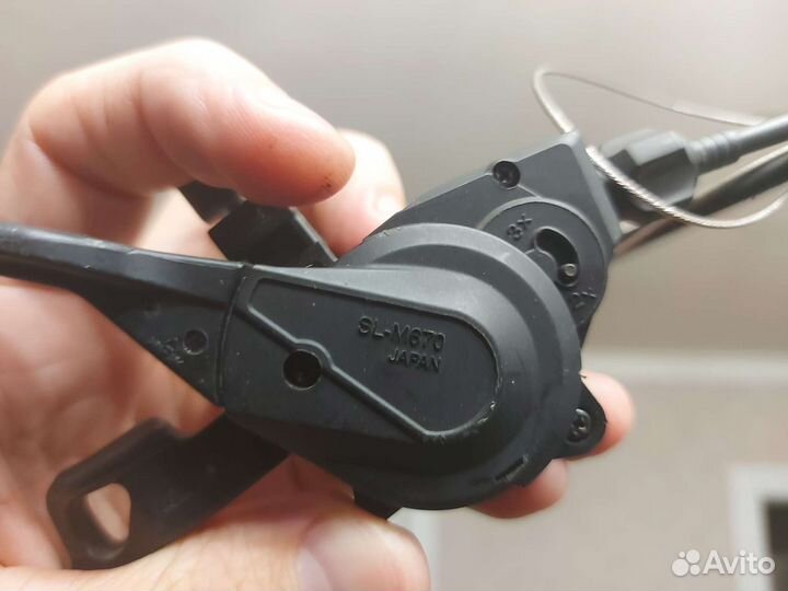 Переключатель манетка Shimano Deore SLX цепь KMC