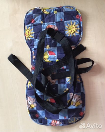 Вставка в велокресло, х/б текстиль, ремни