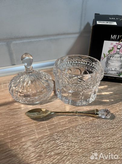 Конфетница сахарница баночка для меда новая