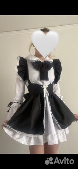 Платье.Косплей. Костюм горничной. костюм