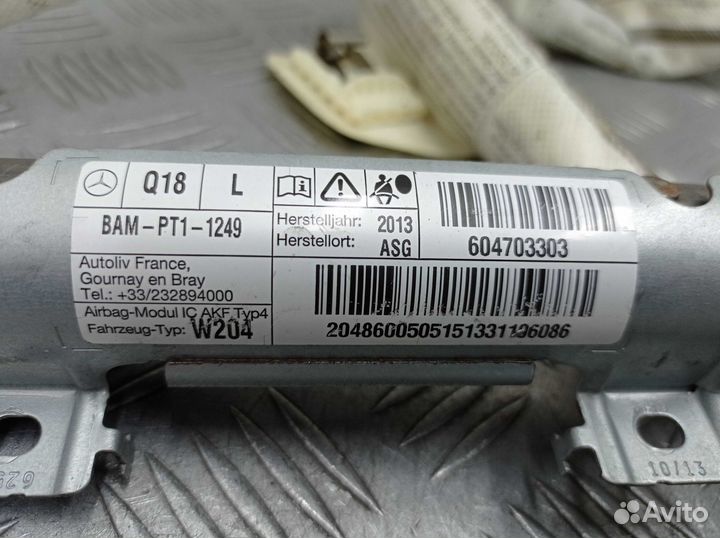 Б/У Подушка безопасности потолочная левая