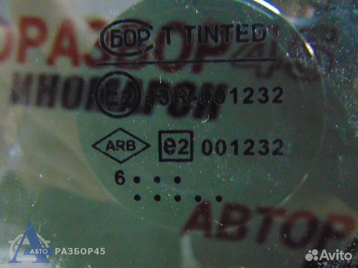 Стекло двери задней левой для Renault Logan 1 2005