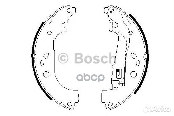 Колодки тормозные барабанные перед 098648
