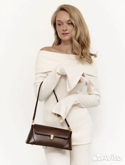 Трендовая сумка багет трапеция