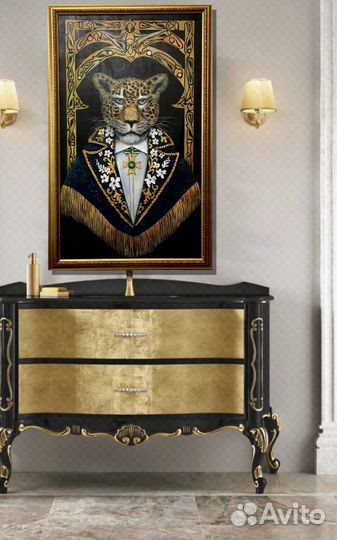 Леопард Картина маслом Господин Лео