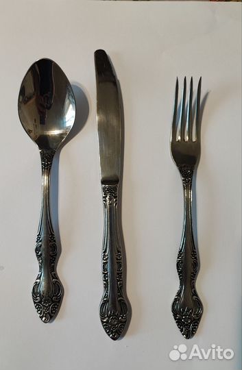 Набор вилка ложка нож