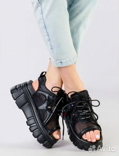 Сандалии летние босоножки на высокой платформе