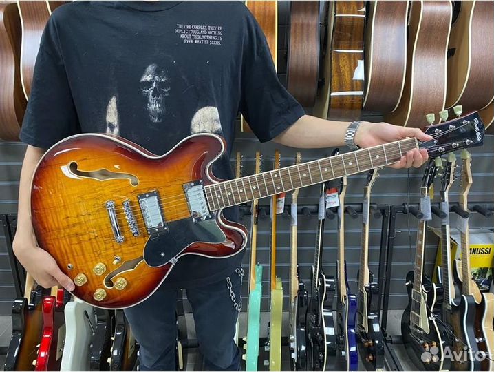 Root Note ES601-BNS - полуакустическая арктоп, сан