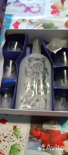 Штофы и графины СССР цветное стекло