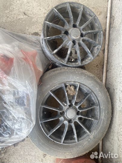 Литье диски r14 4x100 с резиной зима