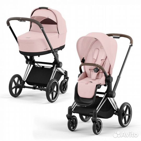 Коляска 2в1 Cybex Priam 4 Peach Pink