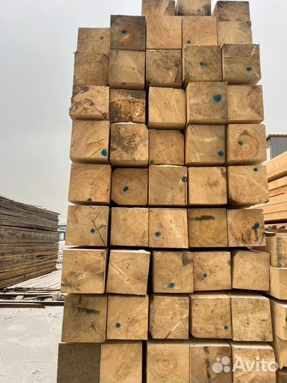 Брус обрезной 200х200х6000 мм, 1 сорт