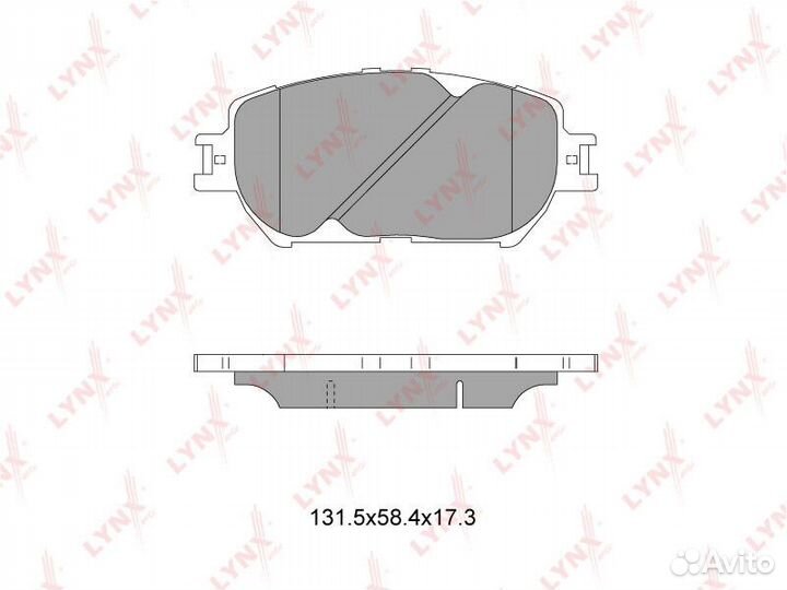 Колодки дисковые lynxauto BD-7522