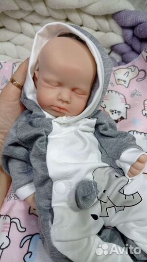 Продан.На заказ. Силиконовый реборн, мальчик 33 см