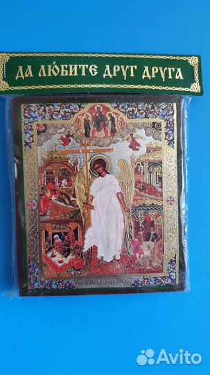 Ангел Хранитель. Деревянная икона