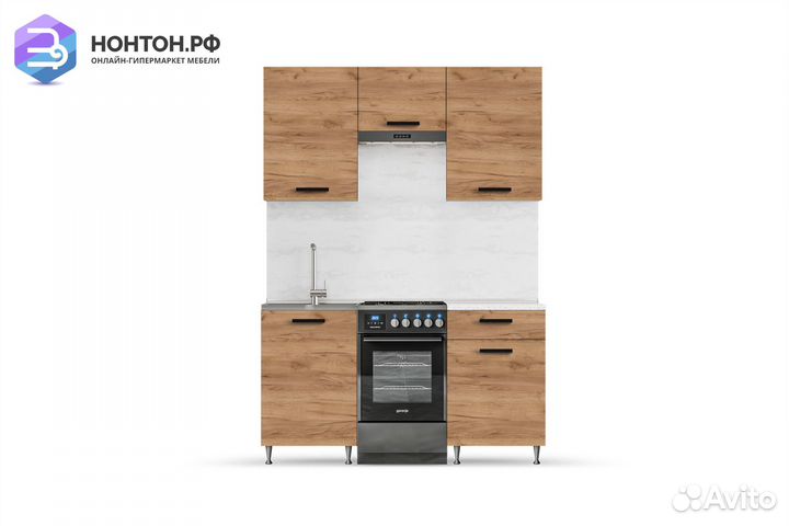 Кухня Рио 1.5 м дуб крафт