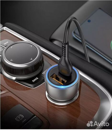 Азу в автомобиль быстрая зарядка 43W 5A