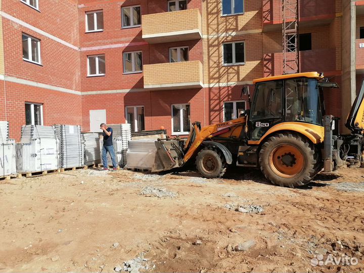 Экскаватор погрузчик услуги