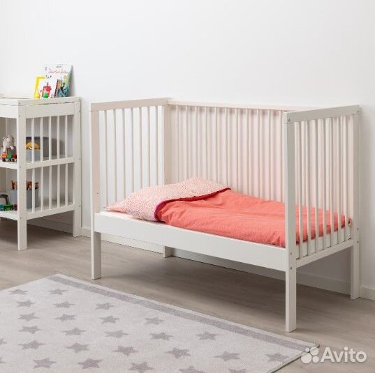 Детская кроватка 120х60 IKEA Гулливер белая