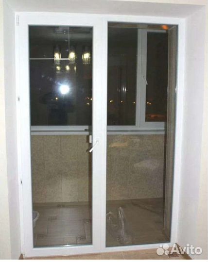 Окно пвх французское 1300х2100