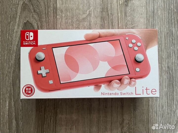 Новая Nintendo switch lite, коралловая, чип, 128