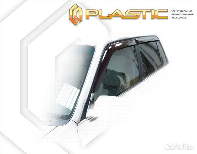 Ветровики дверей Toyota Crown увеличенная задняя д