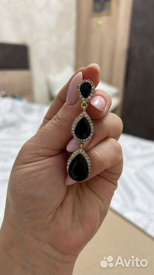 Серьги вечерние длинные