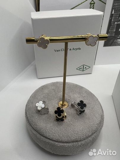 Van cleef серьги колье браслет