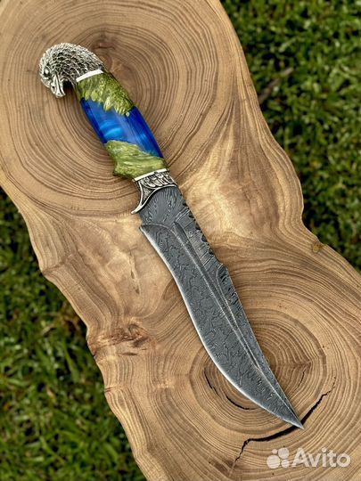 Нож Орлан из дамасской стали
