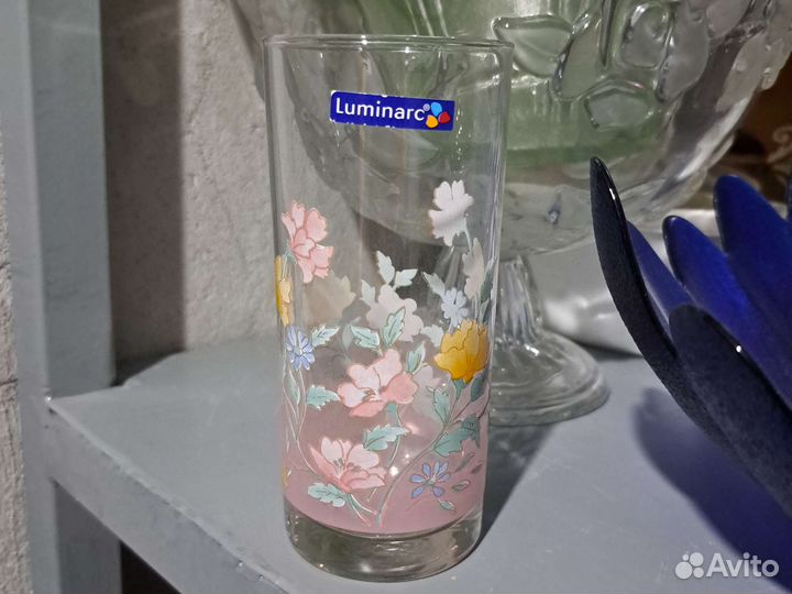 6 стаканов и кувшин.luminarc.посуда