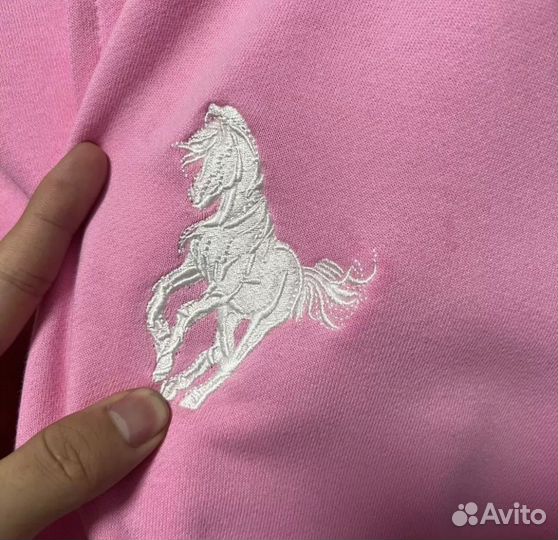 Зип худи balenciaga polo pink zip hoodie