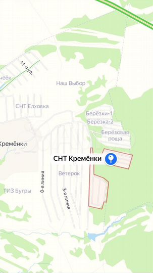 Участок 5,5 сот. (СНТ, ДНП)