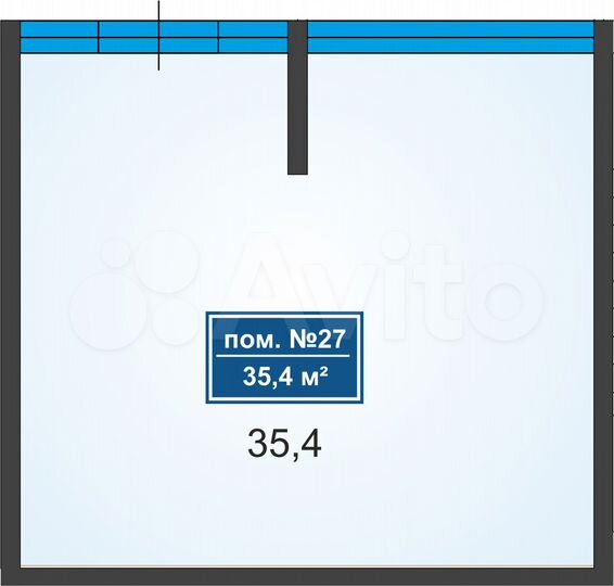 Свободного назначения, 35.4 м²