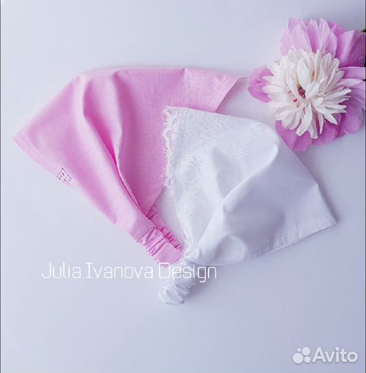 Косыночка на резинке. Ручная работа