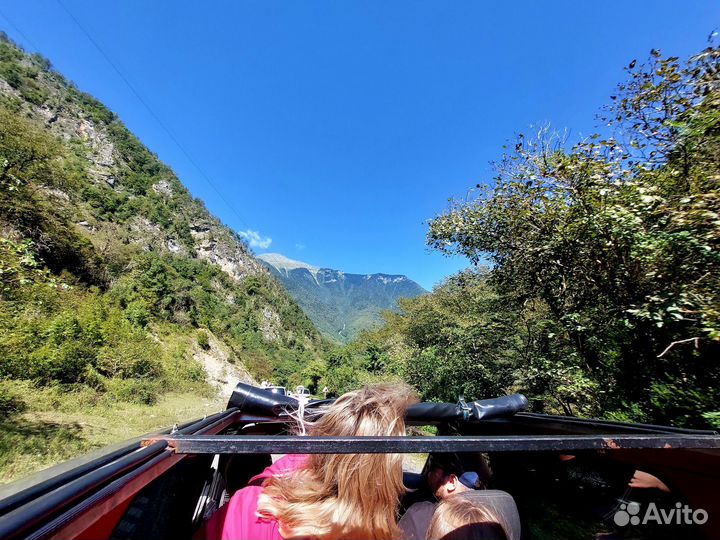 Джипинг Абхазия Гегский водопад и оз Рица