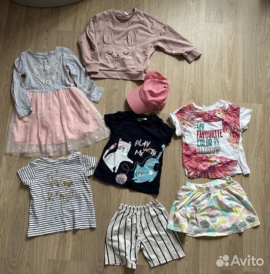 Вещи пакетом на девочку 92 98 104