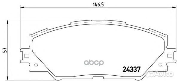 Колодки тормозные toyota RAV 4 05 передние P 8