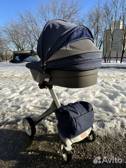 Коляска Stokke 3 в 1 + в подарок кокон, кенгуру